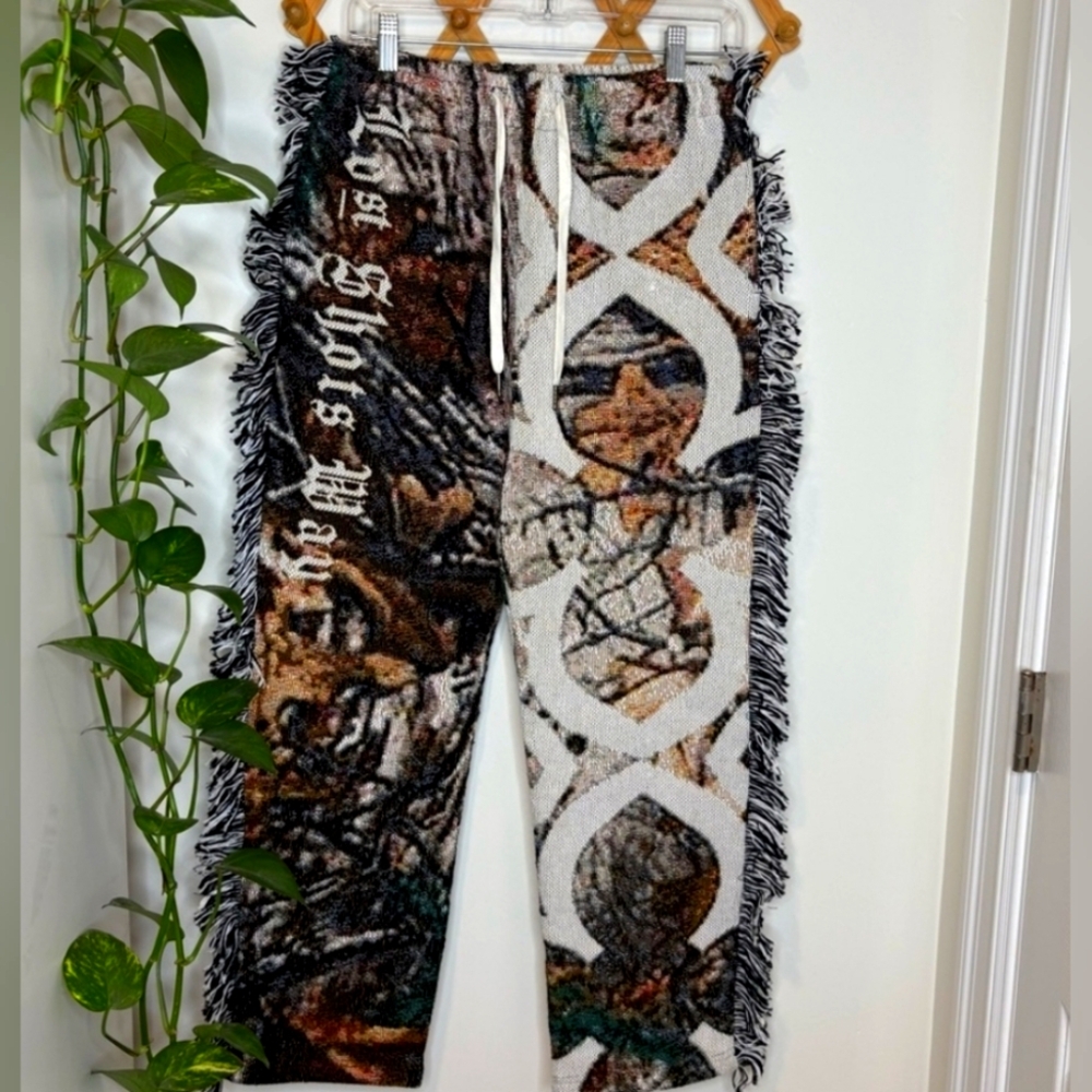 NWOT Lost Shots Way Tapestry Pants S Fringe Boho or Urban 😀